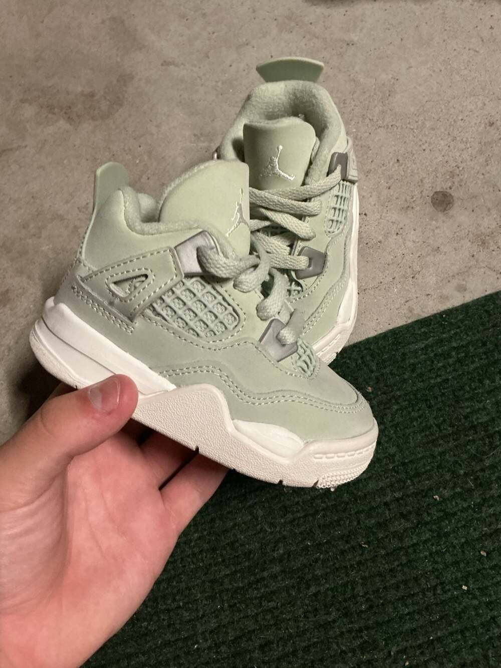 Air Jordan 4 Retro TD 'Abundance / Seafoam' Size 5C NEW
